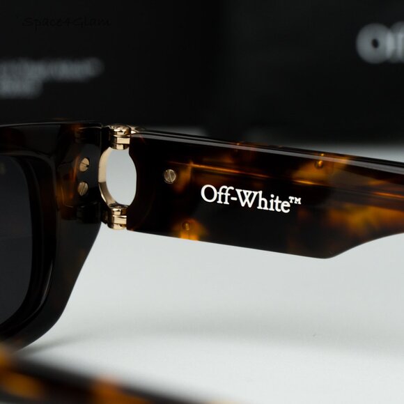 Off-White Women Sunglasses Havana Grey Square OERI124 FILLMORE 6007 BRAND NEW main image 4